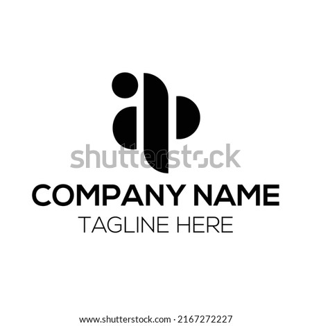 Initial Logo With Letter AP Imagine de stoc © 