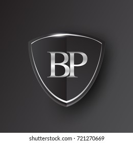 Initial Logo Letter Bp Shield Icon Stock Vector (Royalty Free ...