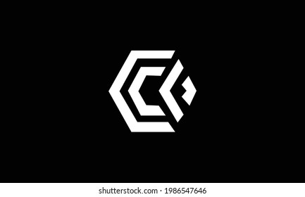 logotipo inicial para letra cc. diseño de imagen con logotipo.