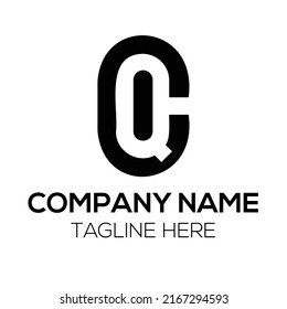Initial Logo With Letter CQ