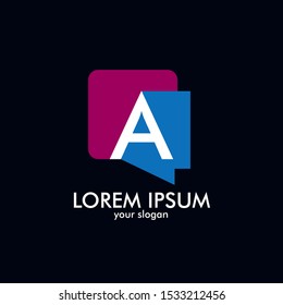A initial logo letter for creative and business company