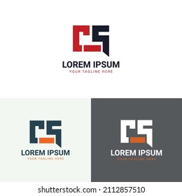 initial logo letter CS. vector logotype for business and company identity.