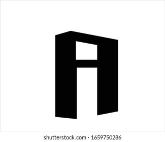 initial A logo letter design 