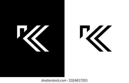 Initial logo letter K KK lowercase linked template