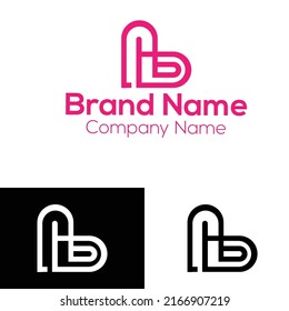 Initial Logo With Letter LB