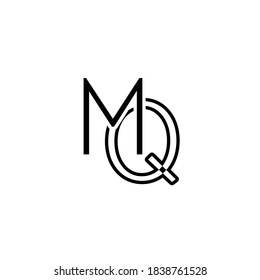 Letra inicial del logotipo Monograma MQ