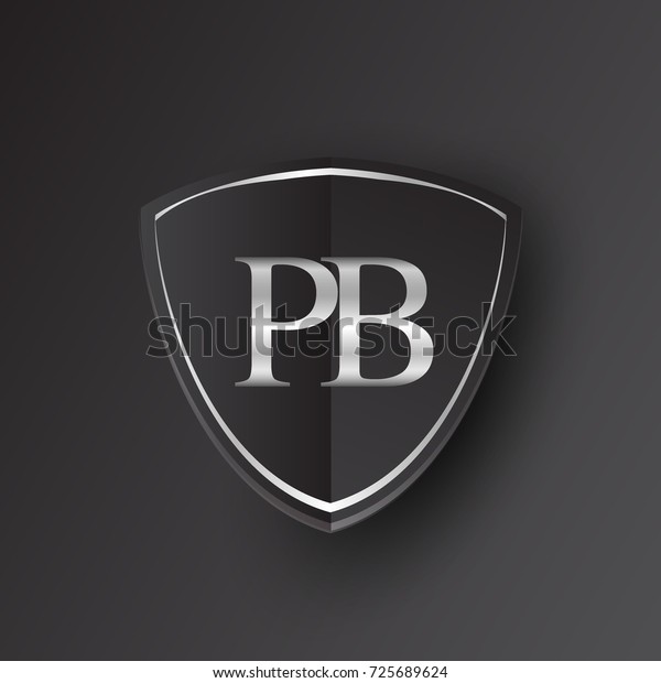 Initial Logo Letter Pb Shield Icon Stock Vector (Royalty Free ...