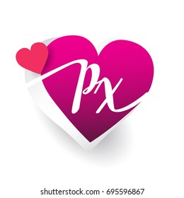 initial logo letter QI with heart shape red colored, logo design for wedding invitation, wedding name and business name
