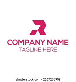 Logotipo inicial con letra R
