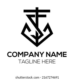 Initial Logo With Letter TWS