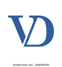 Initial logo letter VD. classic and clean minimalist design style