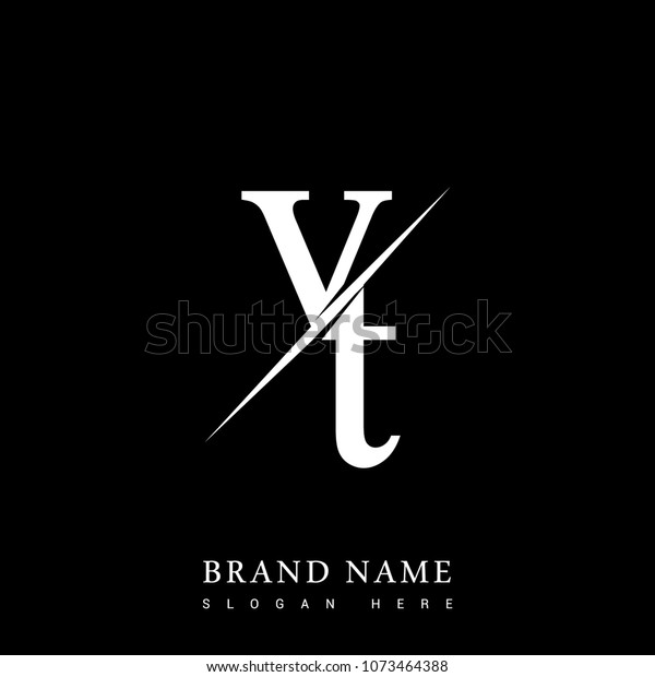 Vector De Stock Libre De Regalias Sobre Initial Logo Letter Vt