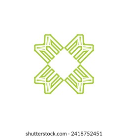 Initial logo letter X company design