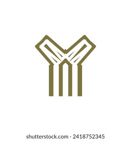 Initial logo letter Y company design