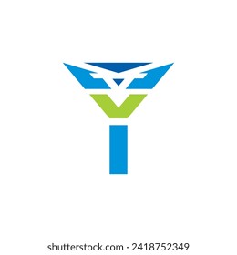 Initial logo letter Y company design