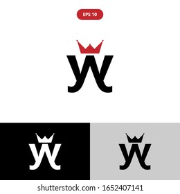 Initial logo letter Y YY lowercase linked template. Black white letter isolated on white black and grey background. Suitable for business, consulting group company. Vector Illustration. EPS 10