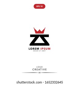 Initial logo letter Z ZZ lowercase linked template. Black letter isolated on white background. Suitable for business, consulting group company. Vector Illustration. EPS 10