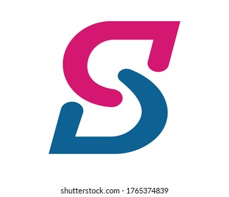 letras iniciales del logotipo y logotipos de monograma S