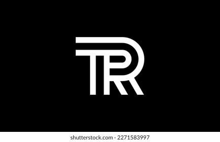 Initial logo letters T and R