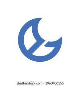 Initial Logo Of Lowercase E That Shape Into Crescent Moon. Use This Logo In Any Tech Related Business And Design Theme.