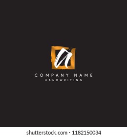 A initial logo luxury style