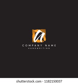 A initial logo luxury style