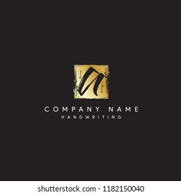 A initial logo luxury style