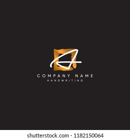 A initial logo luxury style