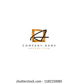 A initial logo luxury style