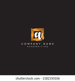 A initial logo luxury style