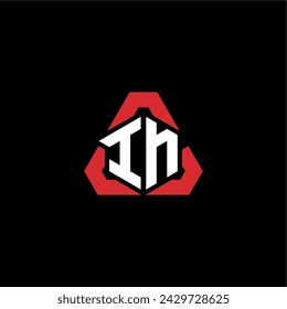 IN initial logo modern and futuristic concept for esport or gaming logo