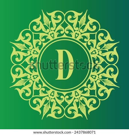 Initial logo with a mysterious gothic touch and distinctive glamour. Suitable for brands that want to display an eccentric identity that attracts attention in various media