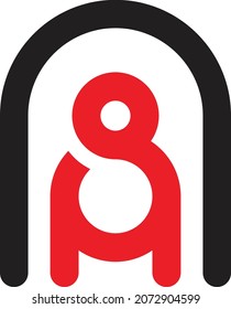 initial logo A and N 