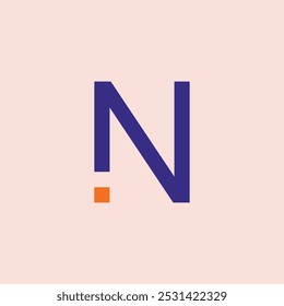 initial logo N | Letter N Logo Design Concept Alphabet Font. Vector Illustration.