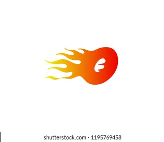 The initial logo O is like fire