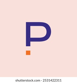 logo inicial P | Letra P Logo Concepto de diseño Alfabeto Fuente. Ilustración vectorial.