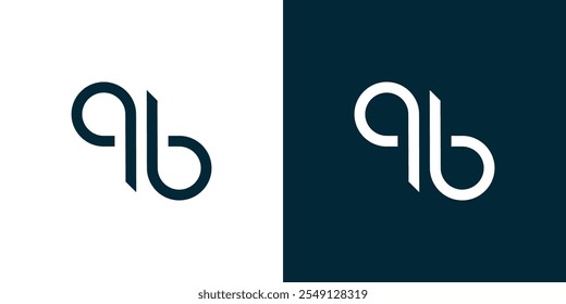 Initial logo Q and B, simple logo Q B