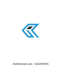 initial logo R graphic design