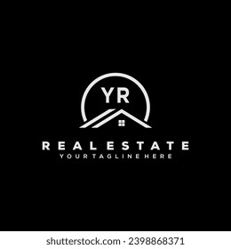 Initial Logo Real Estate Elements Stock Vector