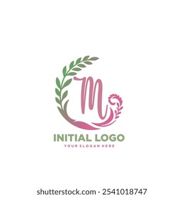 Logótipo inicial, sinais e símbolo M