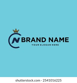Initial logo, signs and symbol N