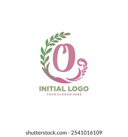 Initial logo, signs and symbol O