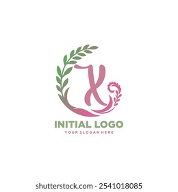 Logótipo inicial, sinais e símbolo X