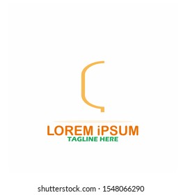Initial Logo Or Symbol C. Vector Illustration Template Logo. Modern And Simple Design.