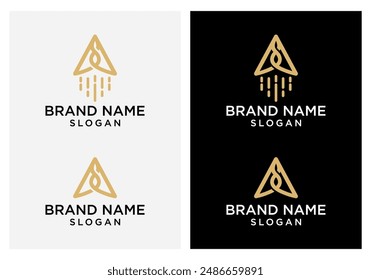 A initial logo technology with speed particle effect.