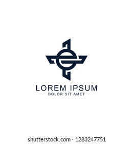 initial logo template