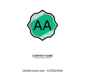 A A Initial logo template vector