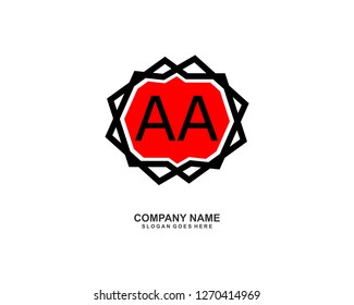 A A Initial logo template vector