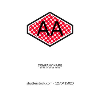 A A Initial logo template vector