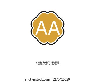 A A Initial logo template vector